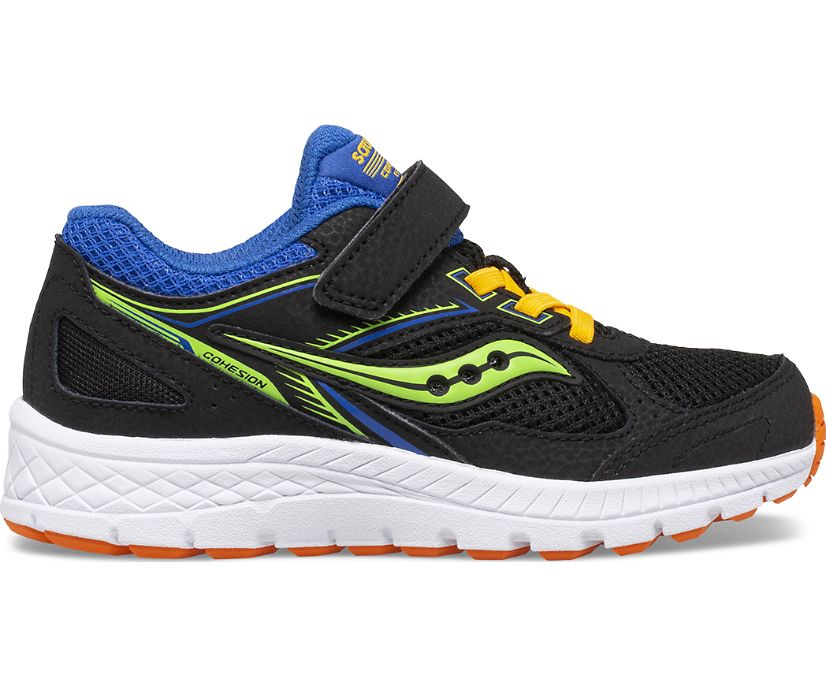 Kids\' Saucony Big Cohesion 14 A/C Sneaker Running Shoes Black Multicolor | UK-72501