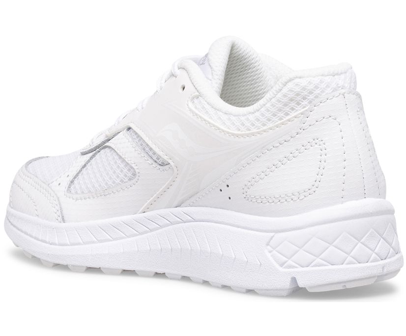 Kids' Saucony Big Cohesion 14 Lace Sneaker Running Shoes White | UK-97365