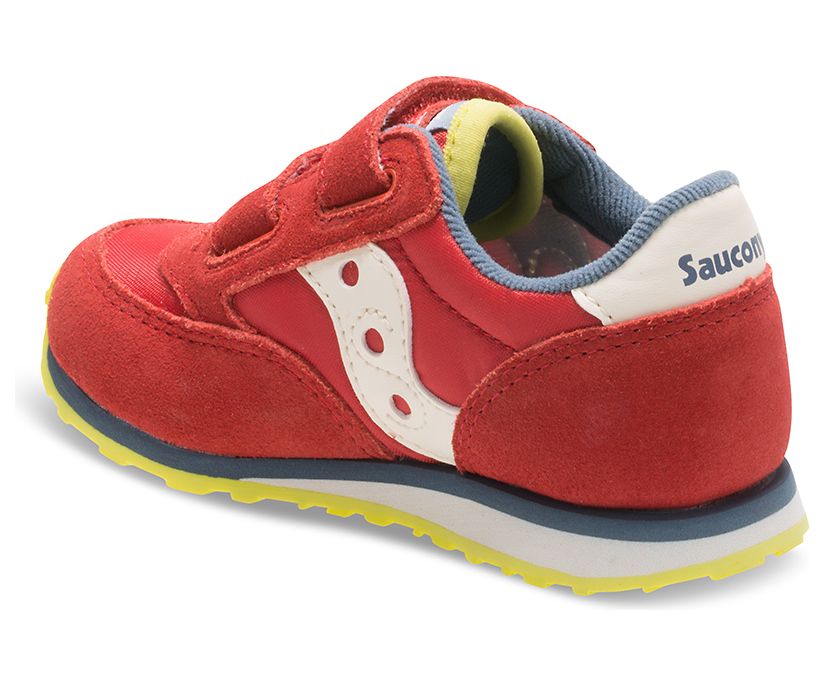 Kids' Saucony Big Jazz Hook & Loop Sneaker Running Shoes Light Green Red Blue | UK-72683