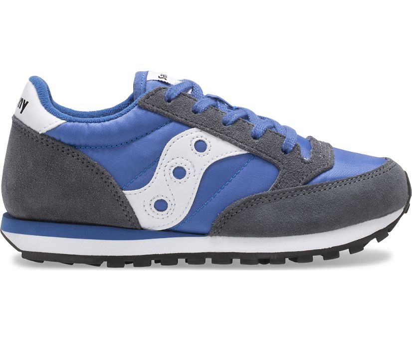 Kids\' Saucony Big Jazz Original Sneaker Running Shoes Grey Blue | UK-41306