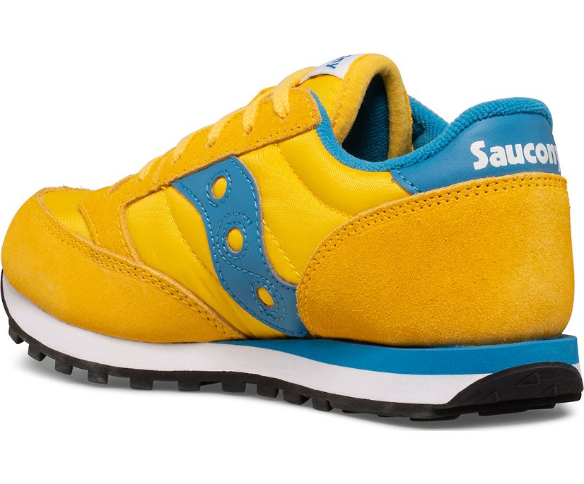 Kids' Saucony Big Jazz Original Sneaker Running Shoes Yellow Blue | UK-54083