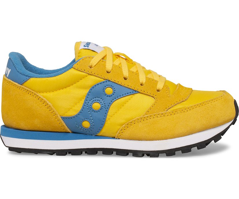 Kids\' Saucony Big Jazz Original Sneaker Running Shoes Yellow Blue | UK-54083