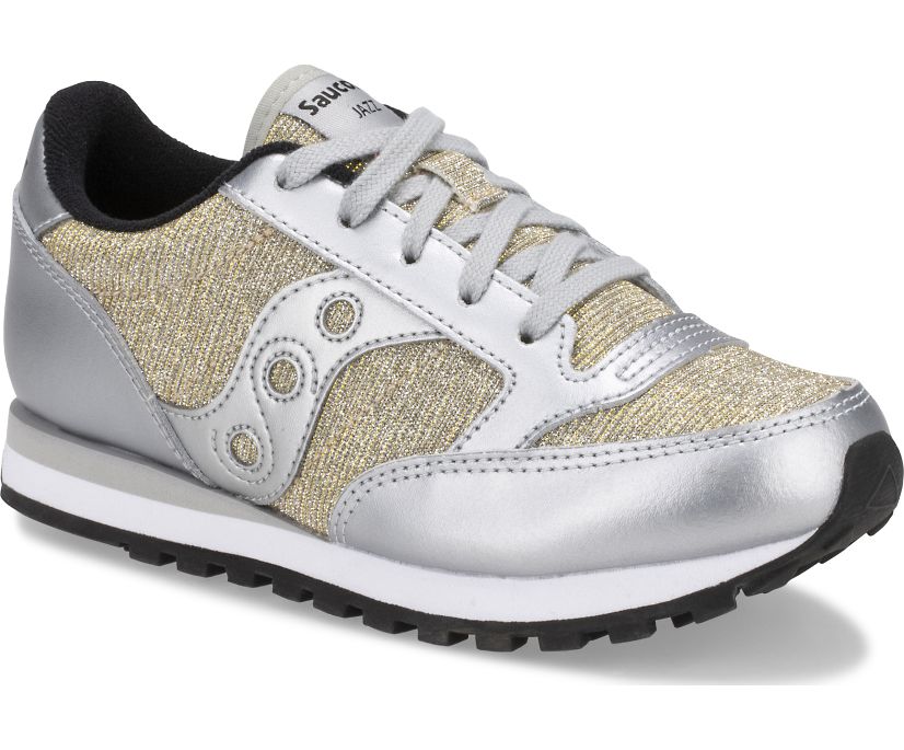 Kids\' Saucony Big Jazz Original Sneaker Running Shoes Silver | UK-78069