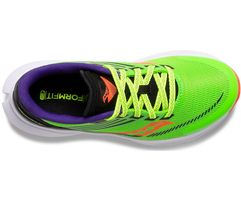 Kids' Saucony Big Kinvara 12 Sneaker Running Shoes Fluorescent | UK-75698