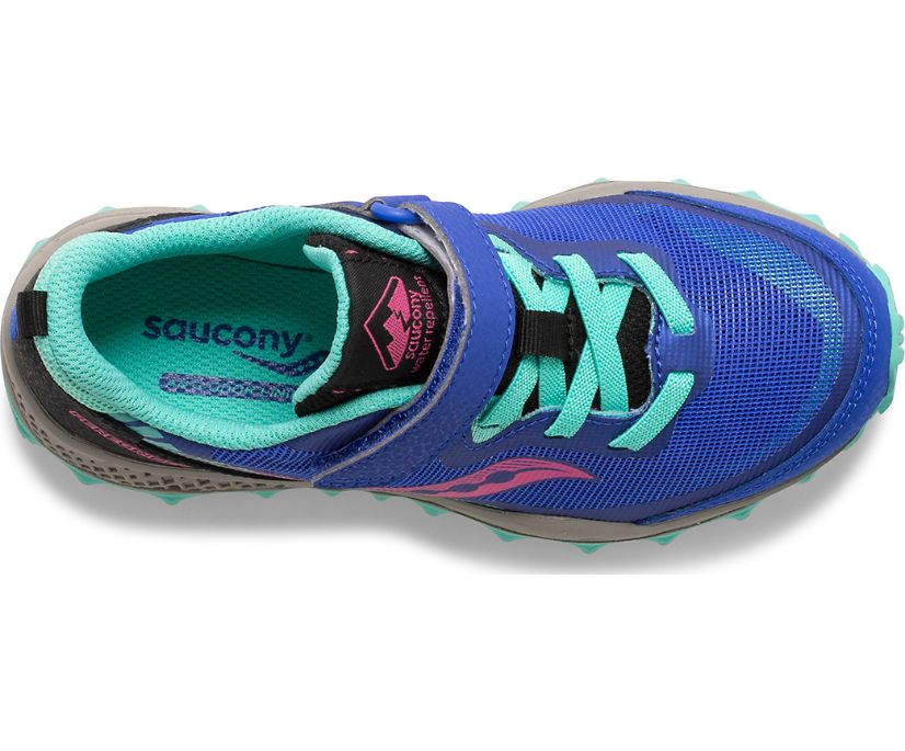 Kids' Saucony Big Peregrine 11 Shield A/C Sneaker Running Shoes Blue Turquoise | UK-06578