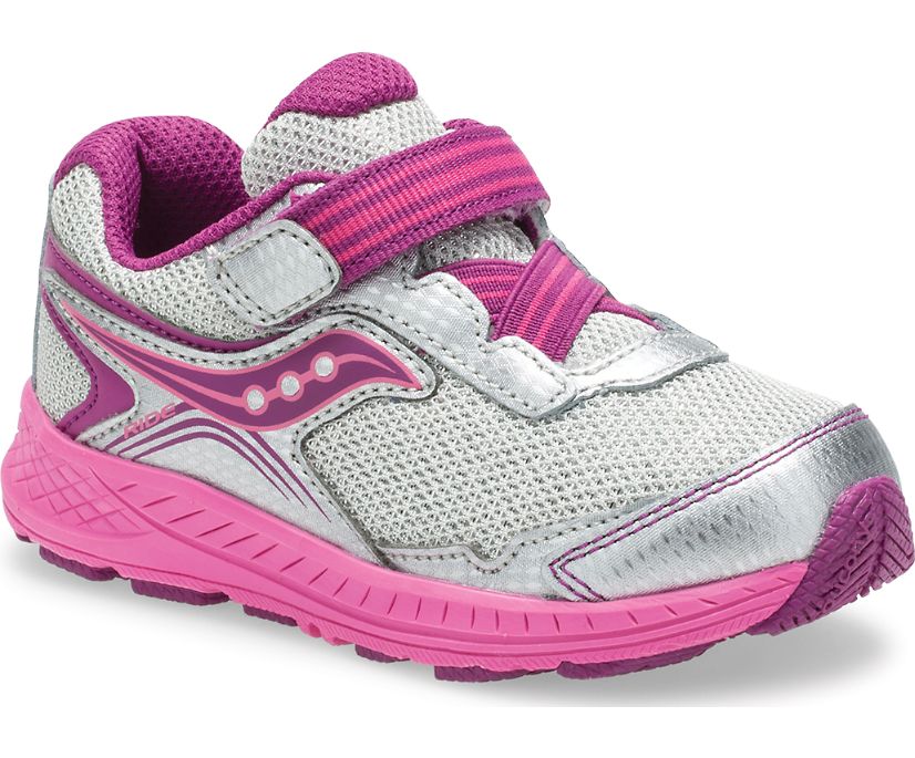 Kids' Saucony Big Ride 10 Jr. Sneaker Running Shoes Silver Pink | UK-12083