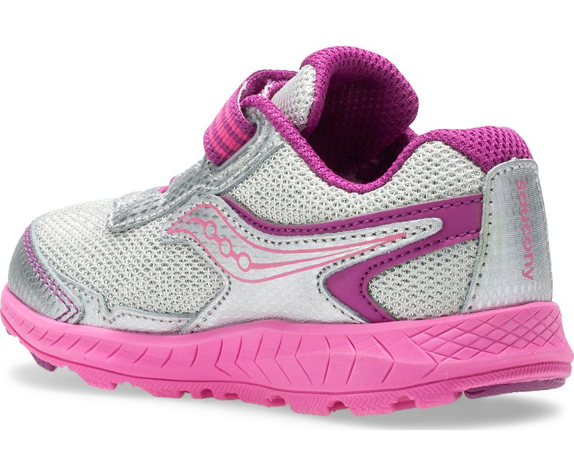 Kids' Saucony Big Ride 10 Jr. Sneaker Running Shoes Silver Pink | UK-12083