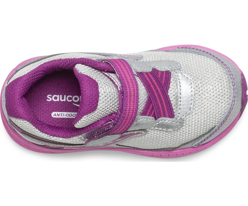 Kids' Saucony Big Ride 10 Jr. Sneaker Running Shoes Silver Pink | UK-12083