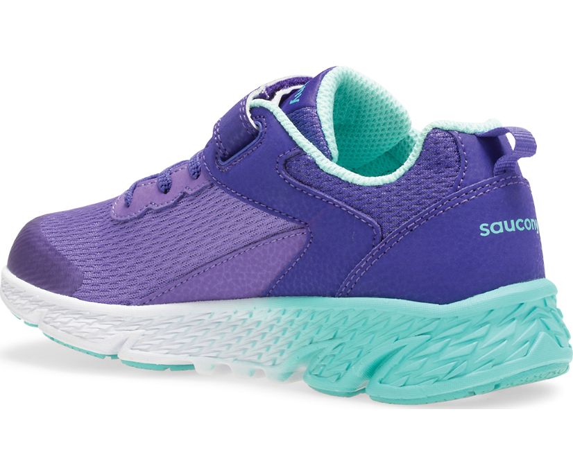 Kids' Saucony Big Wind A/C Sneaker Running Shoes Purple | UK-91856