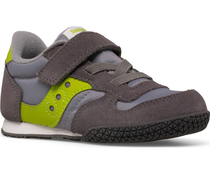 Kids' Saucony Bullet Jr. Sneaker Running Shoes Grey Light Green | UK-60453