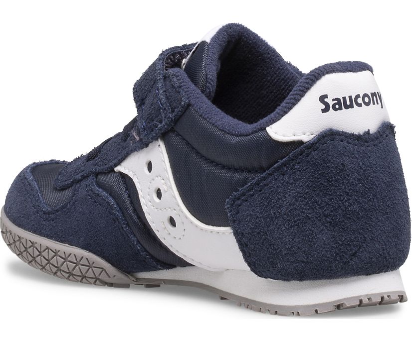 Kids' Saucony Bullet Jr. Sneaker Running Shoes Navy White Grey | UK-64519