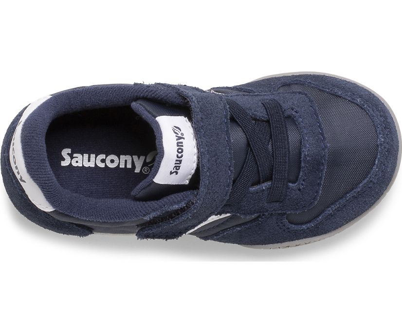 Kids' Saucony Bullet Jr. Sneaker Running Shoes Navy White Grey | UK-64519