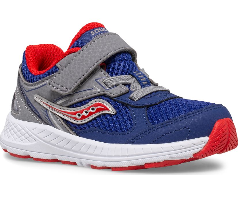 Kids' Saucony Cohesion 14 A/C Jr. Sneaker Running Shoes Navy Red | UK-71925