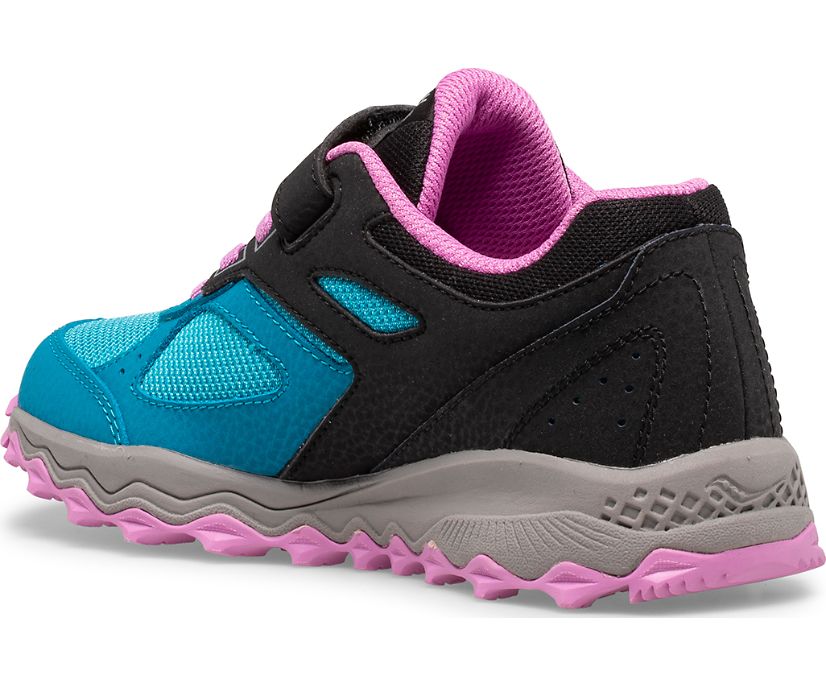 Kids' Saucony Cohesion Tr14 A/C Sneaker Running Shoes Blue Pink Black | UK-16459