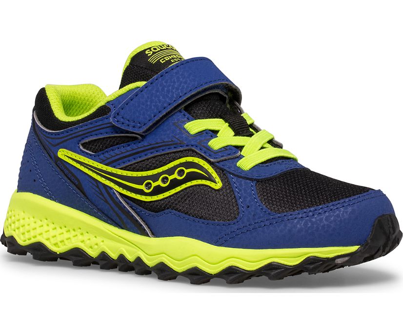 Kids' Saucony Cohesion Tr14 A/C Sneaker Running Shoes Blue Black Green | UK-34208