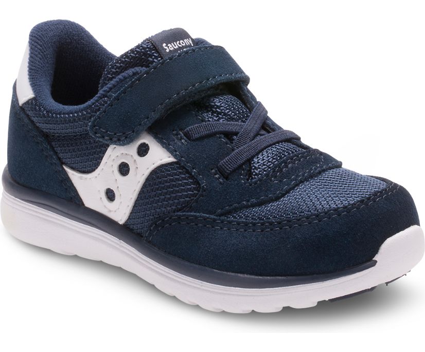 Kids' Saucony Jazz Lite Sneaker Running Shoes Navy / White | UK-42976