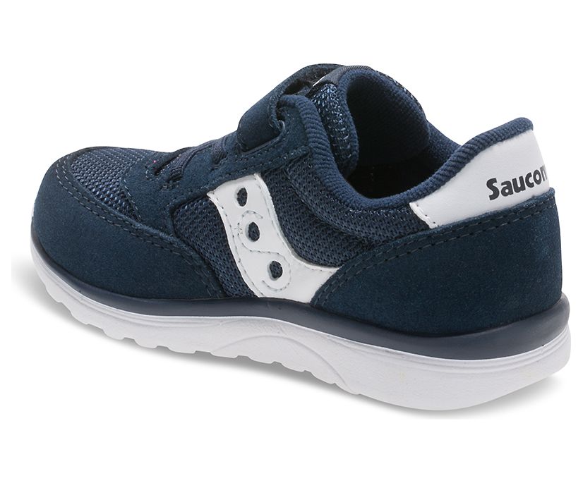 Kids' Saucony Jazz Lite Sneaker Running Shoes Navy / White | UK-42976