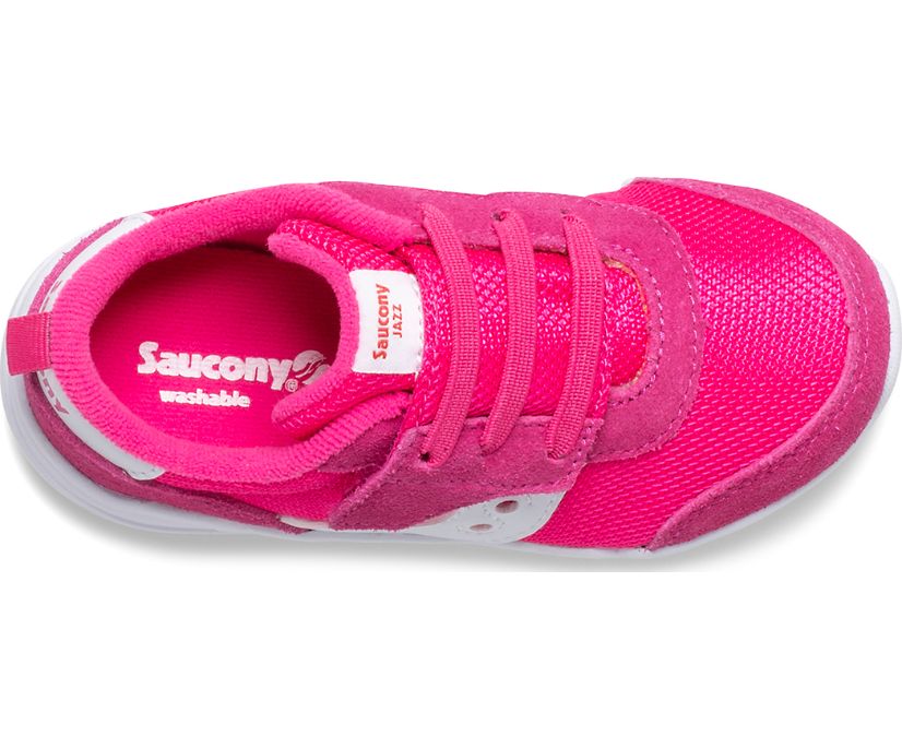 Kids' Saucony Jazz Riff Sneaker Running Shoes Pink White | UK-72304