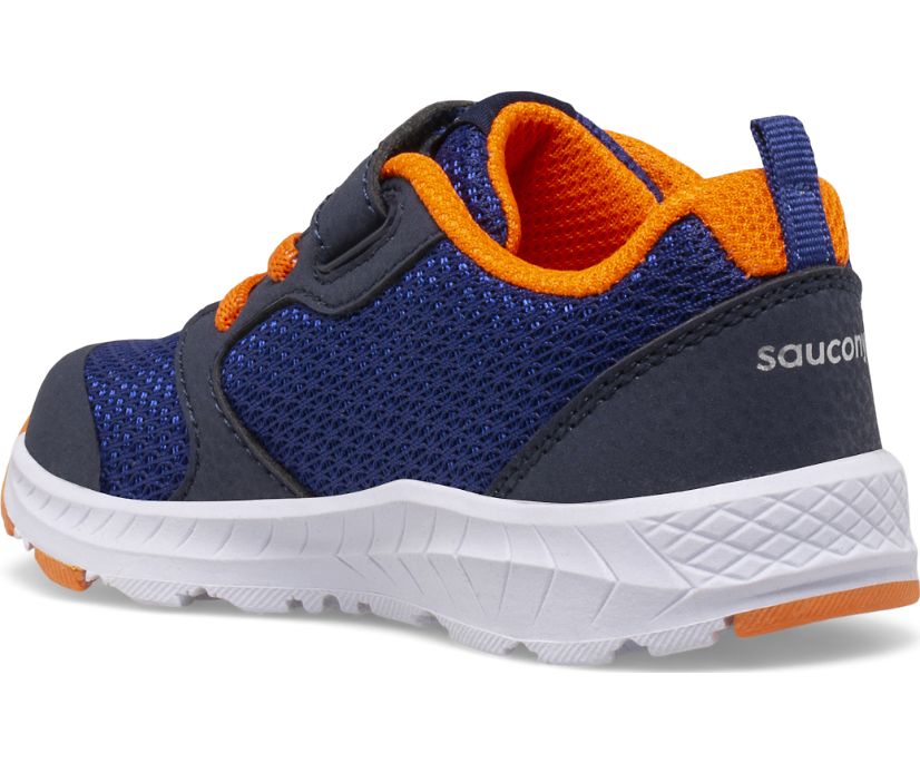 Kids' Saucony Wind Fst Jr. Sneaker Running Shoes Navy Orange | UK-40731