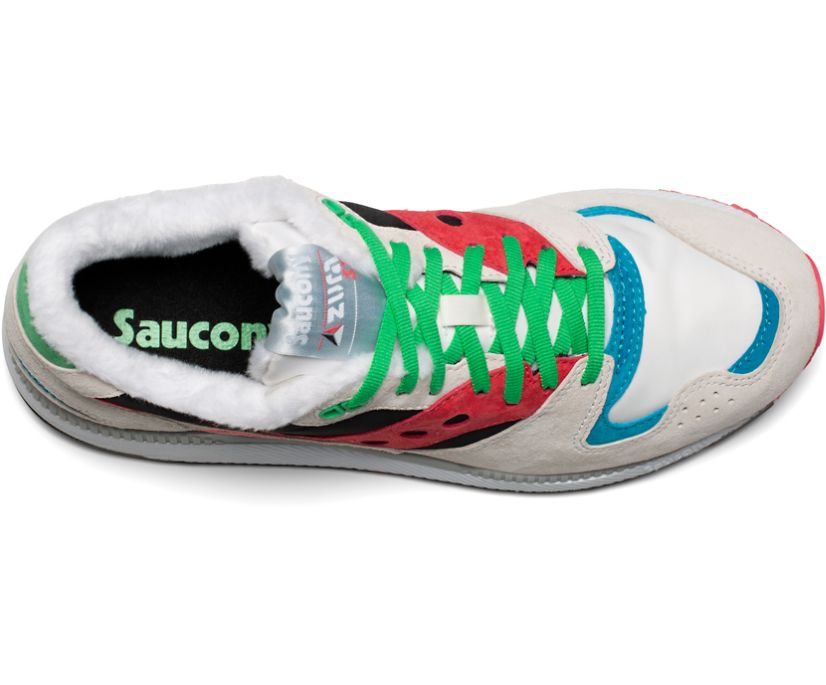 Men's Saucony Azura Ski Sneakers White Black Pink | UK-40397