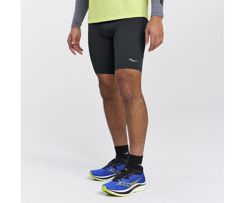 Men\'s Saucony Bell Lap Short Black | UK-38096