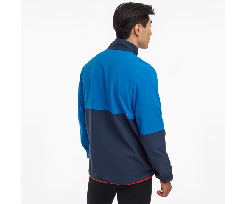 Men's Saucony Bluster Jackets Blue | UK-15974