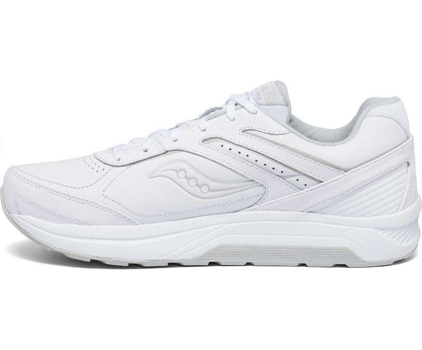 Men's Saucony Echelon Walker 3 Extra Wide Walking Shoes White | UK-13274