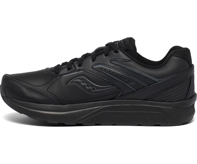 Men's Saucony Echelon Walker 3 Extra Wide Walking Shoes Black | UK-47135