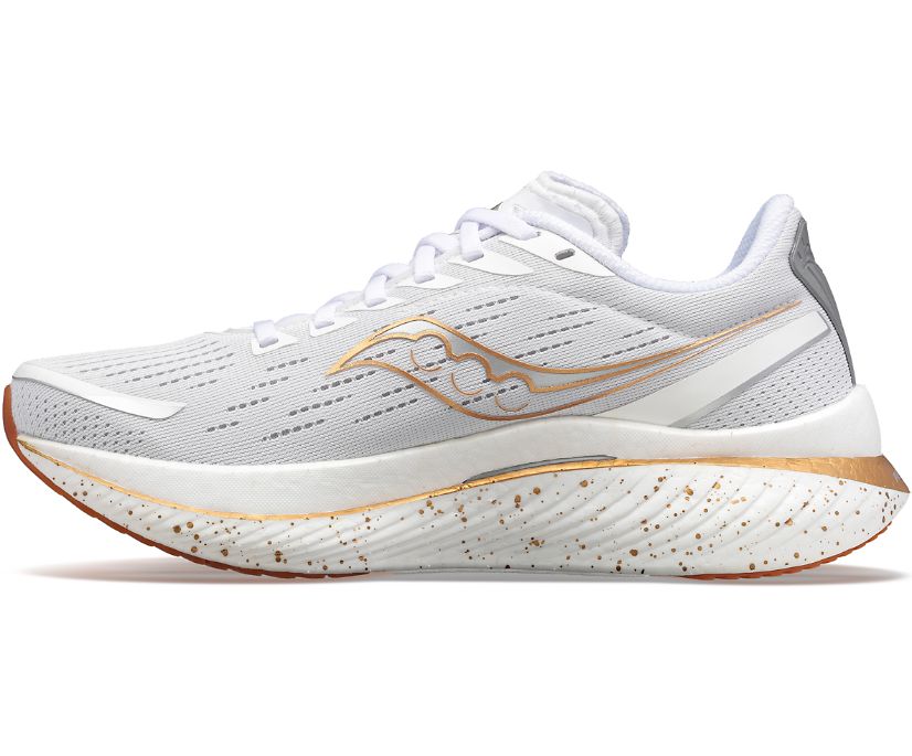 Men's Saucony Endorphin Speed 3 Running Shoes White | UK-20684