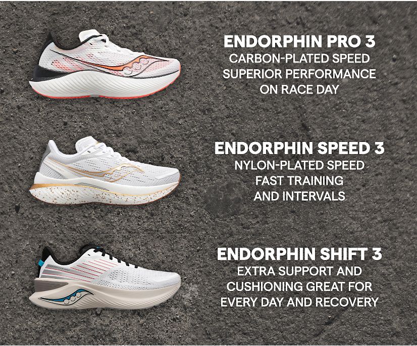 Men's Saucony Endorphin Speed 3 Running Shoes White | UK-20684