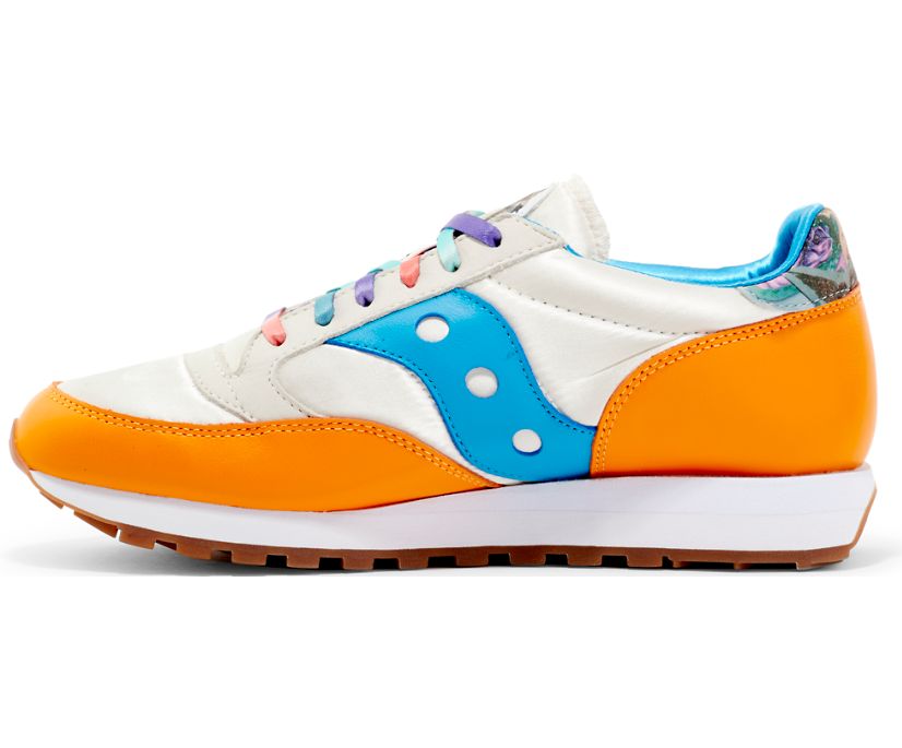 Men's Saucony Fiona Jazz 81 Sneakers Beige Orange | UK-76381