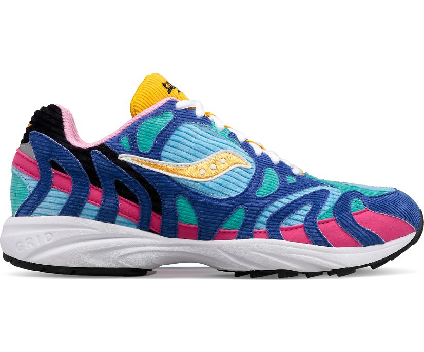 Men\'s Saucony Grid Azura 2000 Patchwork Sneakers Multicolor | UK-12908