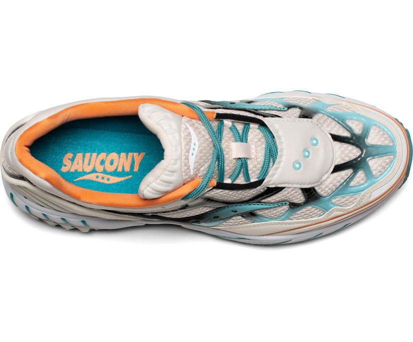 Men's Saucony Grid Web Sneakers Brown Black Blue | UK-95827