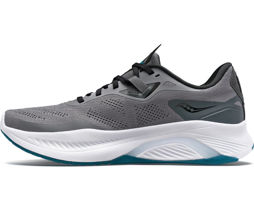 Men's Saucony Guide 15 Walking Shoes Grey | UK-28409