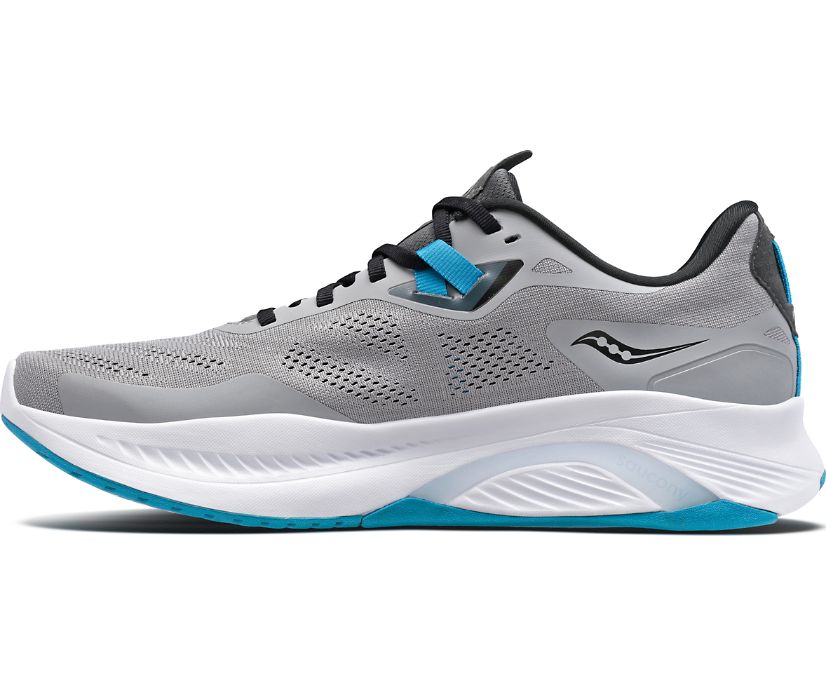 Men's Saucony Guide 15 Walking Shoes Grey | UK-59368