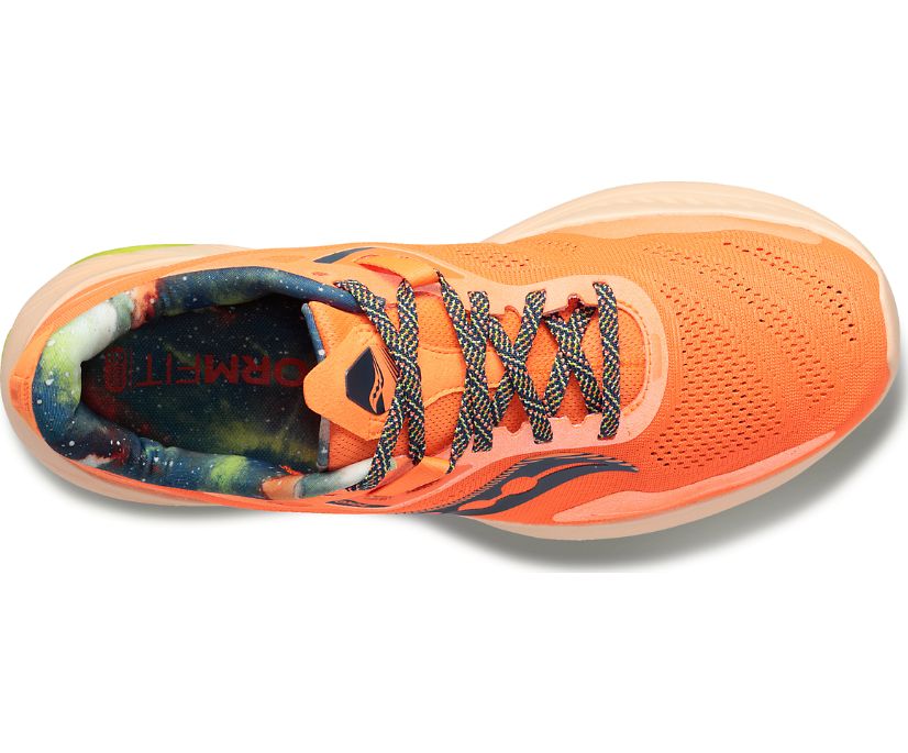 Men's Saucony Guide 15 Walking Shoes Orange Green | UK-35761