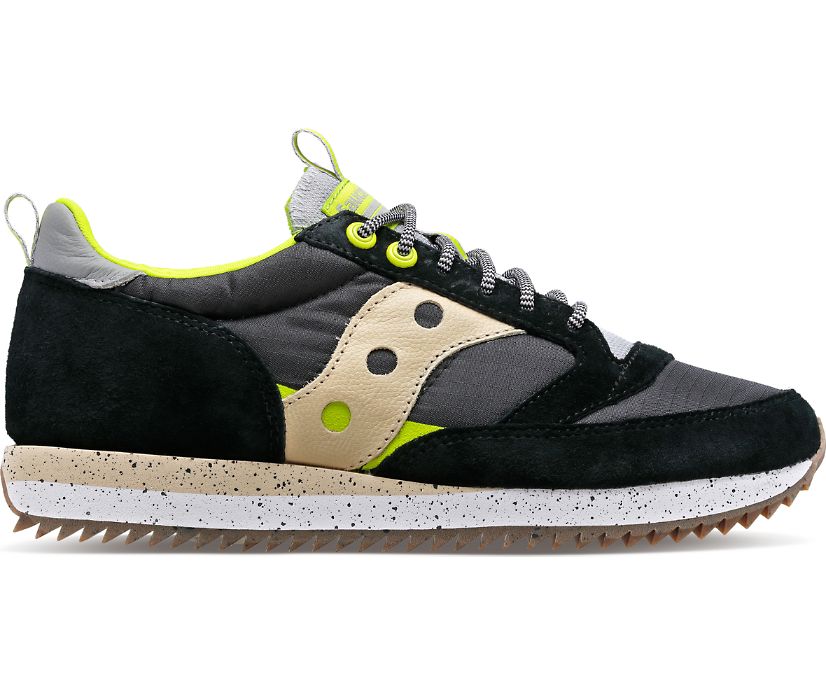 Men\'s Saucony Jazz 81 Peak Premium Sneakers Black Light Green | UK-41908