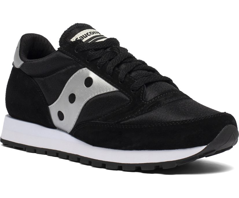 Men's Saucony Jazz 81 Sneakers Black Silver | UK-65487