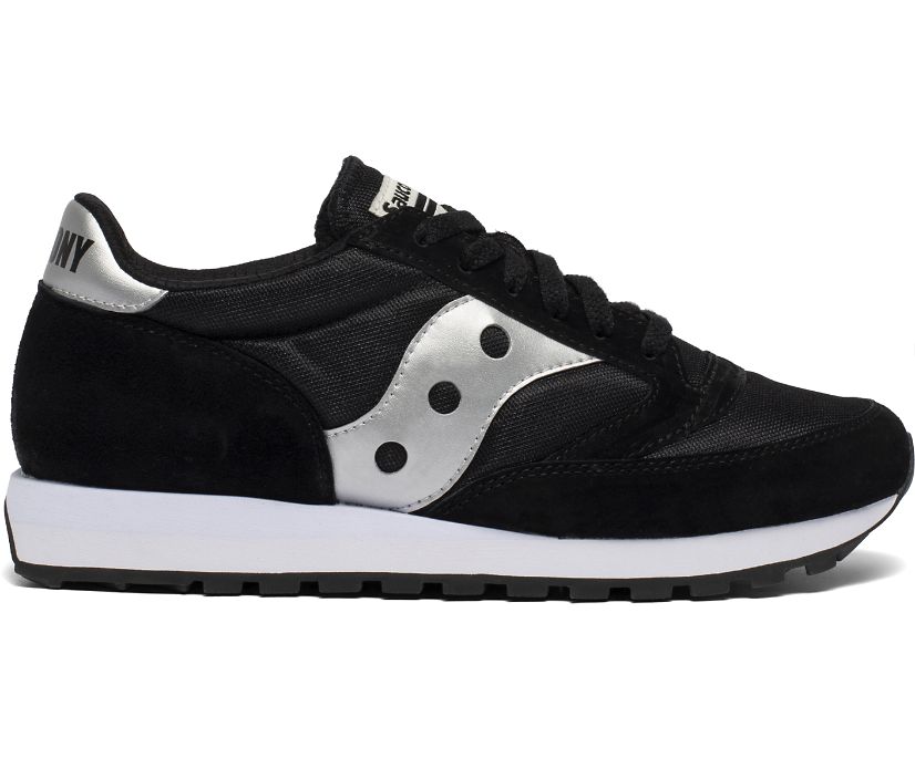 Men\'s Saucony Jazz 81 Sneakers Black Silver | UK-65487