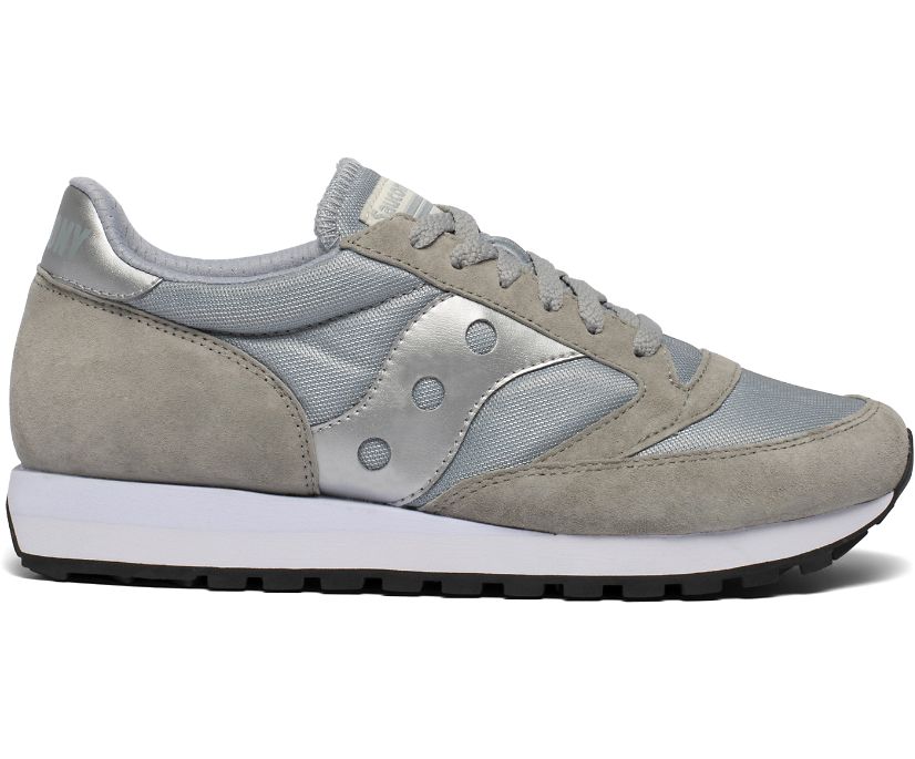 Men\'s Saucony Jazz 81 Sneakers Grey Silver | UK-47391