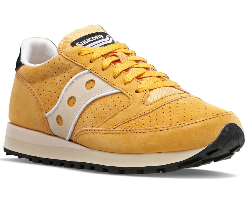 Men's Saucony Jazz 81 Suede Sneakers Mustard Grey | UK-08527