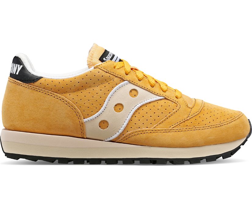 Men\'s Saucony Jazz 81 Suede Sneakers Mustard Grey | UK-08527