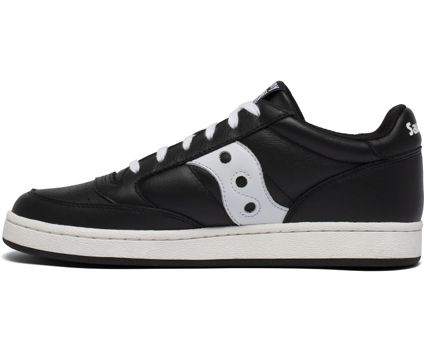 Men's Saucony Jazz Court Sneakers Black White | UK-87109