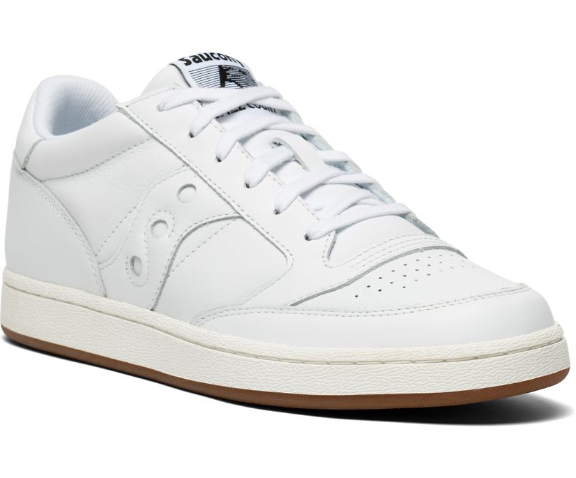 Men's Saucony Jazz Court Sneakers White White | UK-34267