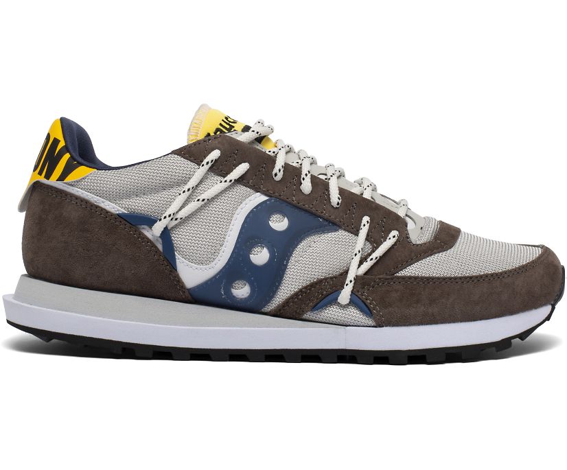 Men\'s Saucony Jazz Dst Sneakers Grey Navy | UK-46250