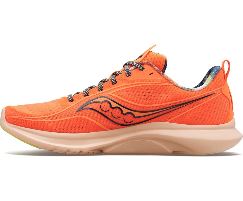 Men's Saucony Kinvara 13 Running Shoes Orange Green | UK-28134