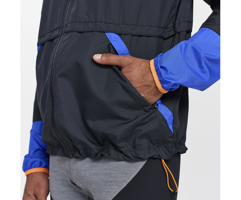 Men's Saucony Packaway Jackets Black | UK-25390