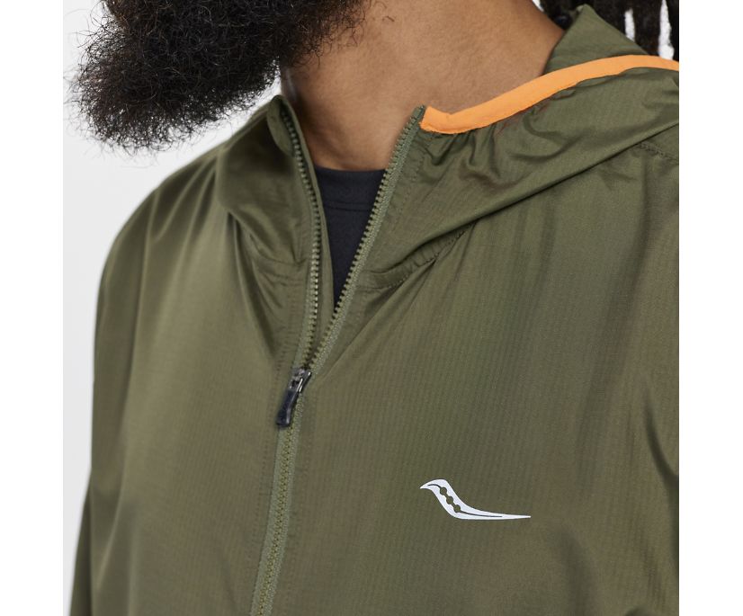 Men's Saucony Packaway Jackets Khaki | UK-02314