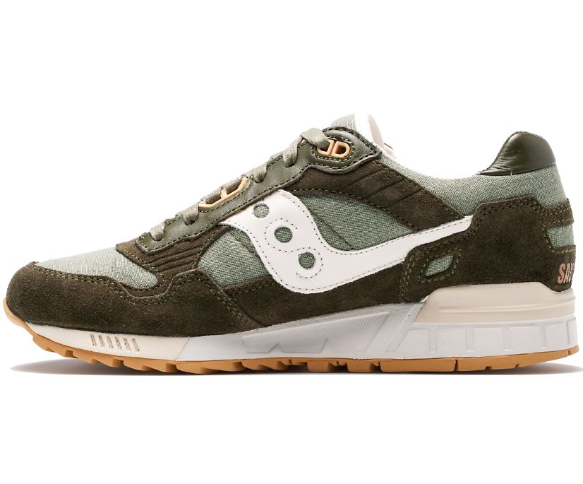 Men's Saucony Shadow 5000 Linen Sneakers Green Light Green | UK-09624