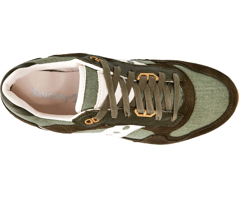 Men's Saucony Shadow 5000 Linen Sneakers Green Light Green | UK-09624